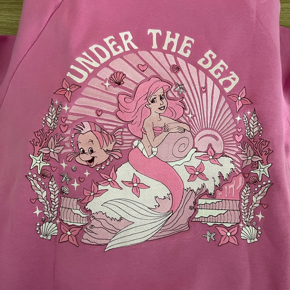 Pink Palm Puff x Disney Little Mermaid Hoodie